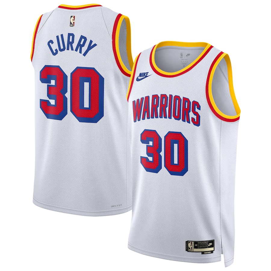 Men Golden State Warriors #30 Stephen Curry Nike White 2024-25 Swingman NBA Jersey